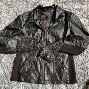 Maurices leather jacket - black